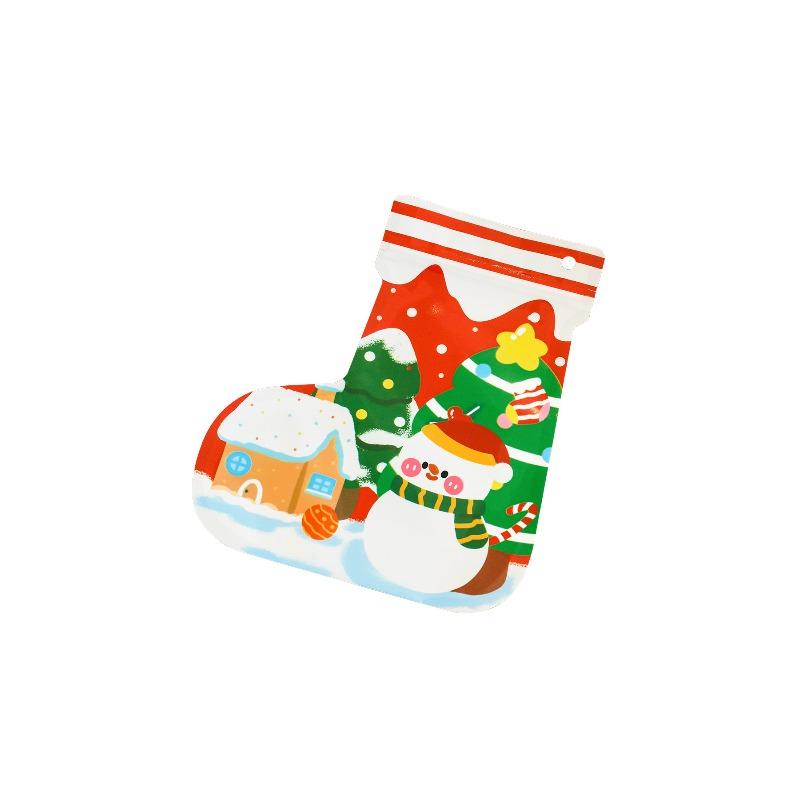 Cute Christmas Stocking Self-sealing Bags, Student Surprise Blind Bags, Cartoon Christmas Candy Bags, Packaging Gift Bags