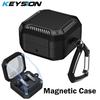 KEYSION Magnetic Bluetooth Earphone Case for Samsung Buds 4 Pro Silicone+PC With Hook Shockproof Cover for Galaxy Buds4 4 Pro