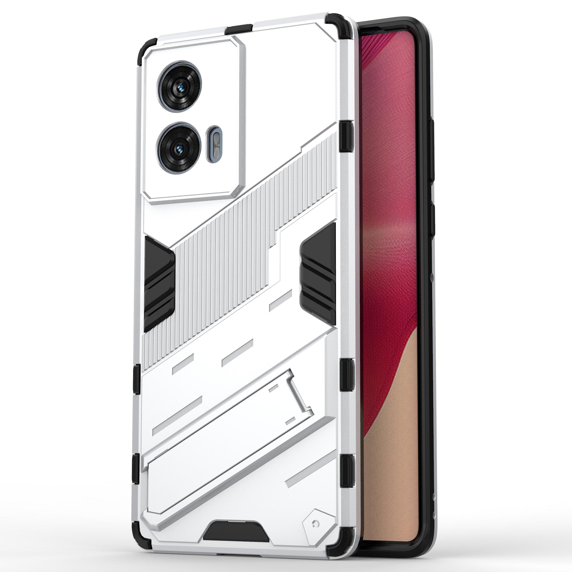 

For Motorola Edge 50 Fusion 5G Case PC+TPU Shockproof Phone Cover with Kickstand E