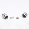 Lükūn 304 Stainless Steel Double Ferrule Straight Union Fitting