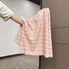 Pink striped sunscreen long-sleeved blouse t-shirt women's spring summer 2026 new relaxed lazy wind loose top