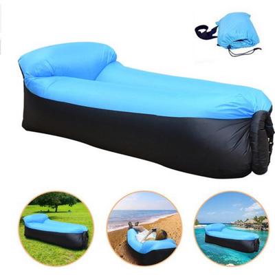 Tumbona Inflable para Exterior con Forma de Almohada - Colchón de Aire Individual Portátil para Camping y Festivales