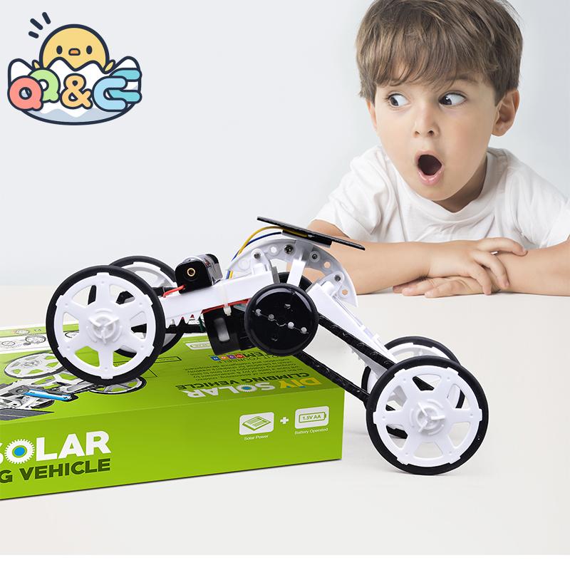Non-Toxic Solar Toys Solaire Robot Solar Energy Car Diy Educational Science Toys For Children Kids Technological Technology Science Kits