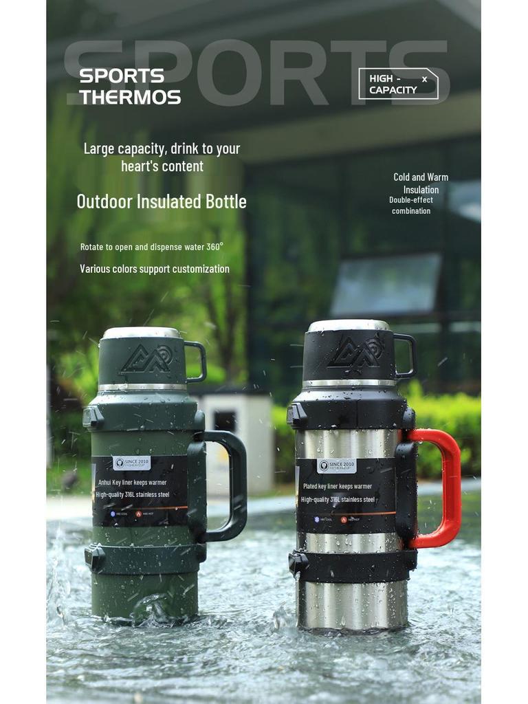 5L Stainless Steel Outdoor Insulated Thermos Kettle for Hot Water