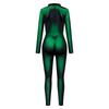 Halloween New Women's Onesie Shot Sexy Red and Green Skin Digital Printing Costume Tights Woman