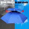 Foldable Outdoor Umbrella Hat Women Men Fishing Double Layer Headwear Sun Cap