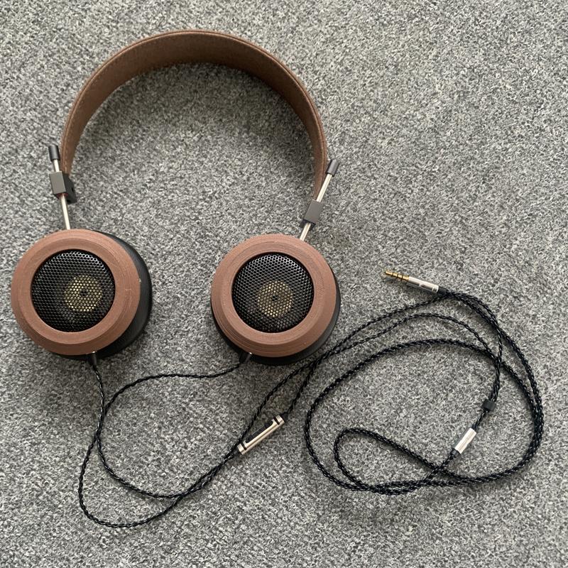 HIFI Retro Kopfhörer Offene MMCX Version Kabelgebunden Over-Ear Headsets 3D Gedrucktes Holz Monitor Headset Hohe Auflösung Musik Kopfhörer