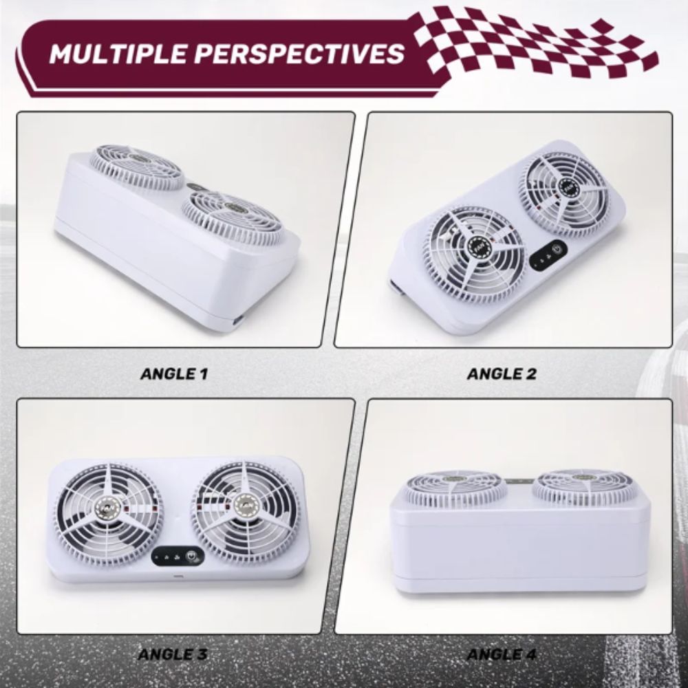 USB Powered Car Exhaust Fan 3 Levels Adjustable Car Window Fan USB Car Cooling Fan Auto Air Vent