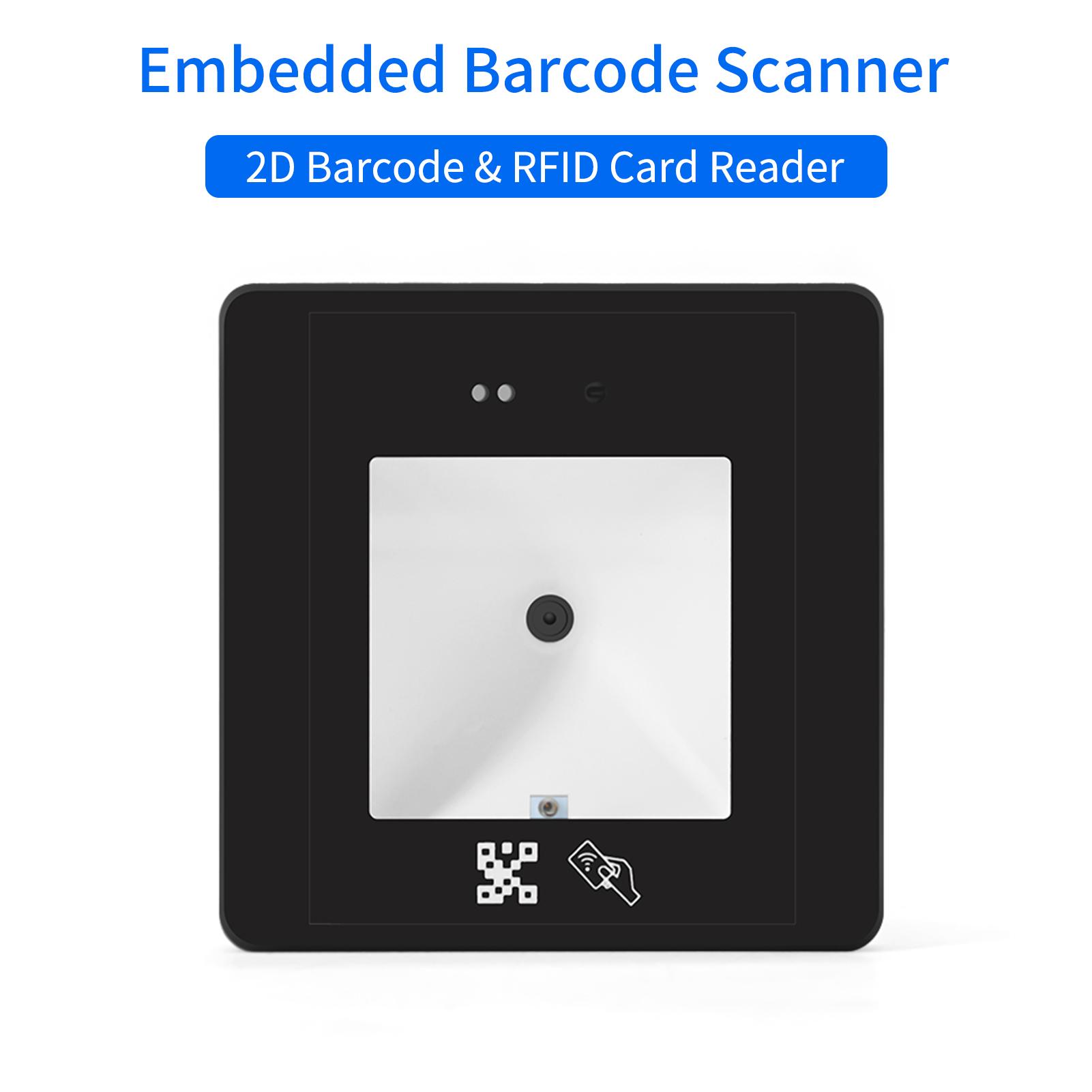 

Embedded Barcode Scanner Wired Scanning Module RFID Card Reader High Speed Barcode USB Connect for 1D 2D QR for чёрный