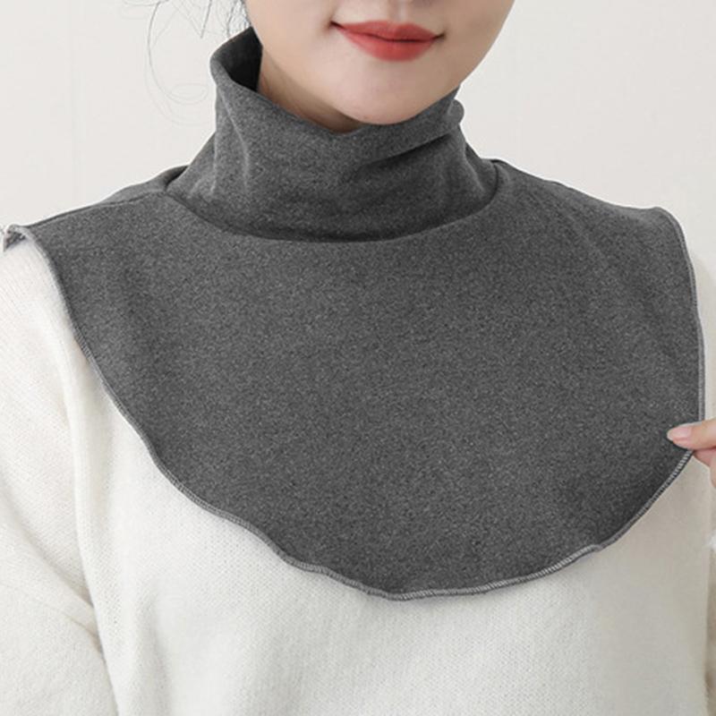 Fashion High Nack Fake Collar Neckerchief Detachable Collars Solid Color Winter Warm Scarf Women Shirt Collar