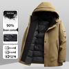 Men's Winter Waterproof Down Jacket: Fashionable, Lightweight, Luxury Outdoor Workwear for Mountaineering & Casual Wear