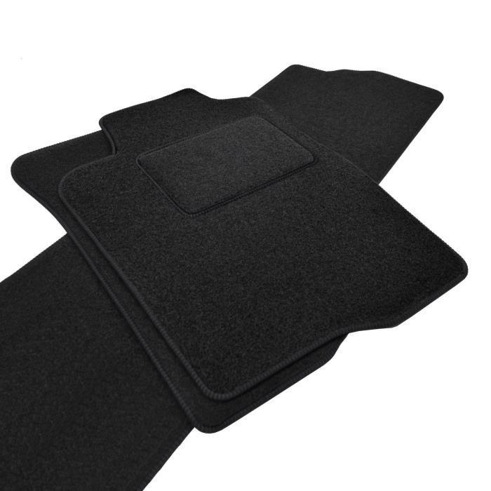 Floor Mats - Toyota - Corolla Verso 3 AR10 - Black Velour - 3 Pieces - Non-slip