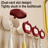 Adhesive Toothbrush Holder Wall Mounted Organizer Holds 2 Toothbrushes Fruit Design Toothbrush Hanger Keeps Toothbrush Dry Fresh for
