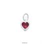 S925 Sterling Silver Blue Green Pink Heart Zircon Pendant for Fine Jewelry DIY Making Charms