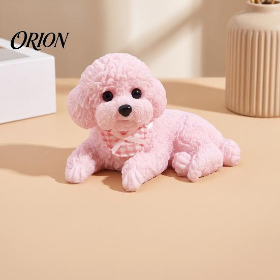 Decorative Puppy Statue Dog Stress Relief Toy with Anti-slip Mat, Squeeze for Decoration Car Dashboard Desktop Decor, Anti-Anxiety Pet Sensory