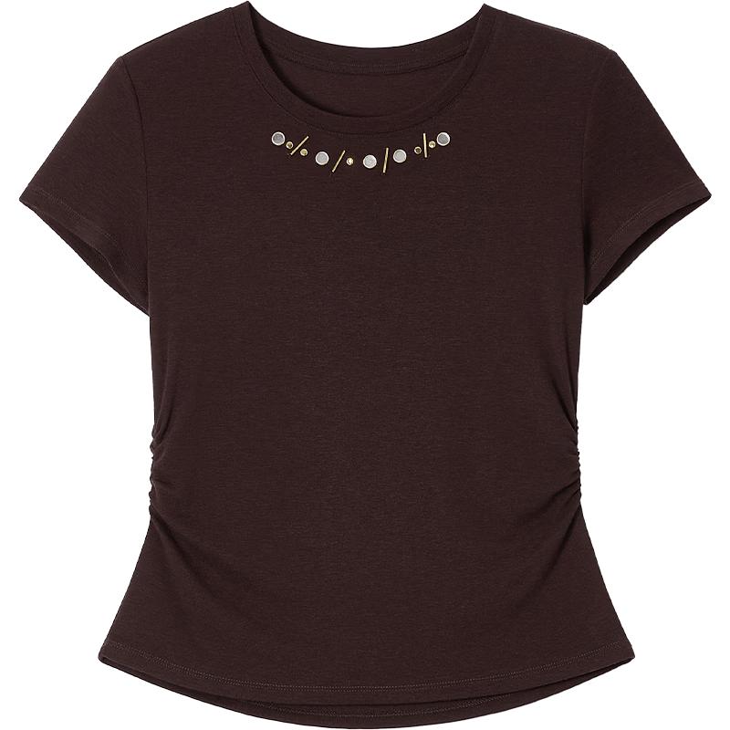 EICHITOO Women s Round Neck Slim Fit Short Sleeve T-shirt XL