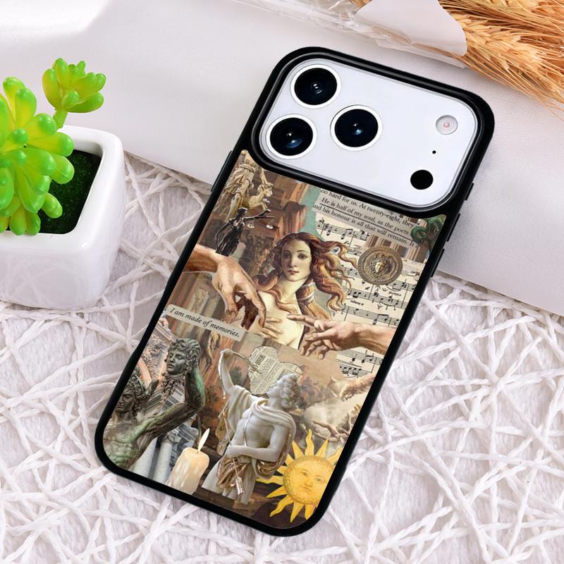 Renaissance Famous painting Collage Shockproof Phone Case for iPhone 17 Air 16e 15 11 12 14 13 Pro Max Cover Coque