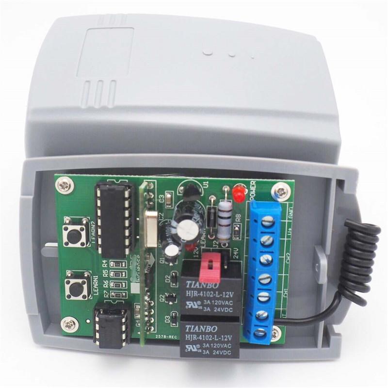 433MHz RF Remote Control Replacement Garage Door Opener Receiver