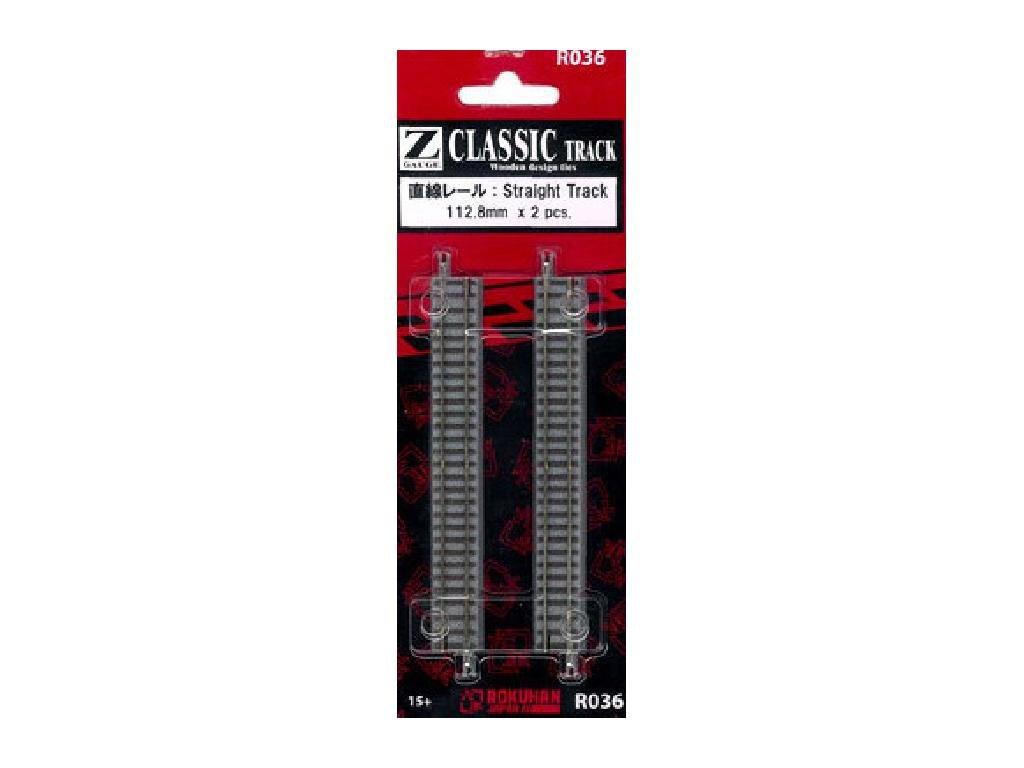 

Rokuhan Z Gauge R036 прямая направляющая 112,8 мм (2 куска)