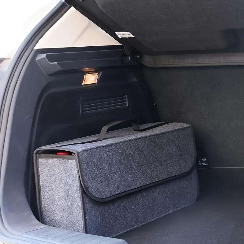 

Durable Canvas Car Trunk Organizer - Portable, Foldable Storage Box for Vehicle Interior Accessories сірий колір