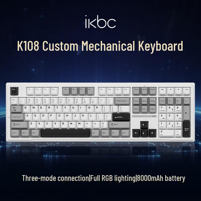 Ikbc Tri-Mode RGB Custom Mechanical Gaming Keyboard