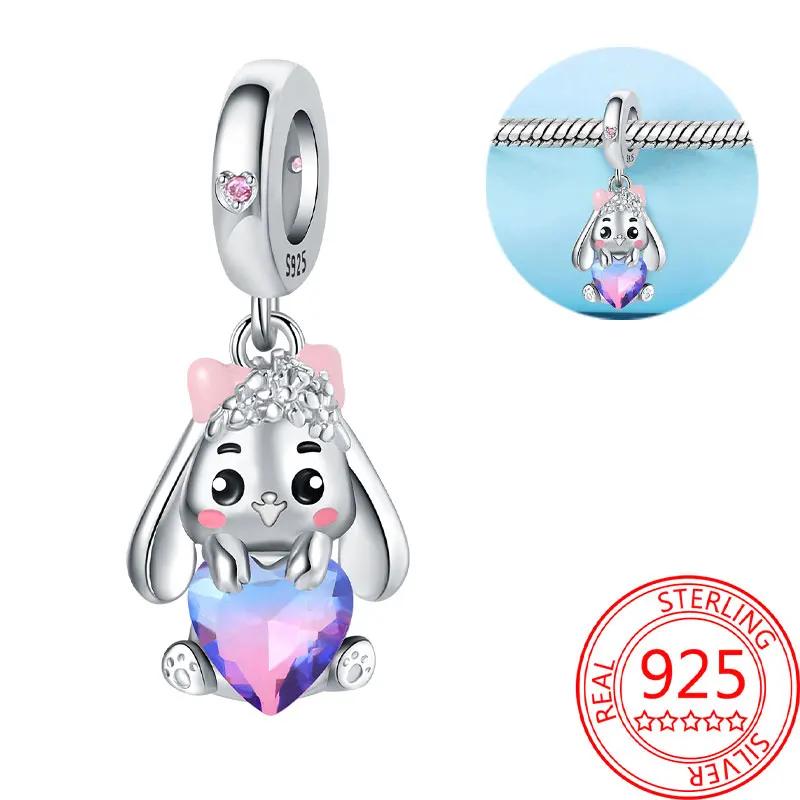 Lovely Copper Little Monkey Embracing Red Heart Pendant Fit Bracelet Necklaces Party Pairing With Handmade Gifts