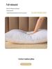 Pure Color Pillow - White Medium-Low Support Pillow for Dorms & Couples