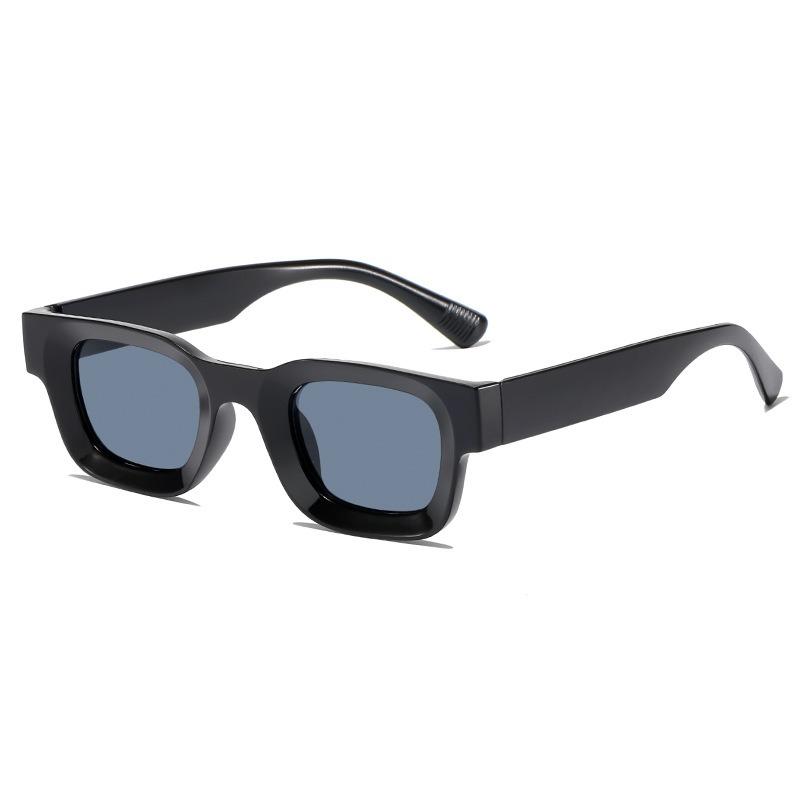 European and American trends, Kendou, the same thick-edged sunglasses, men's and women's small square fashion hip-hop dance sunglasses