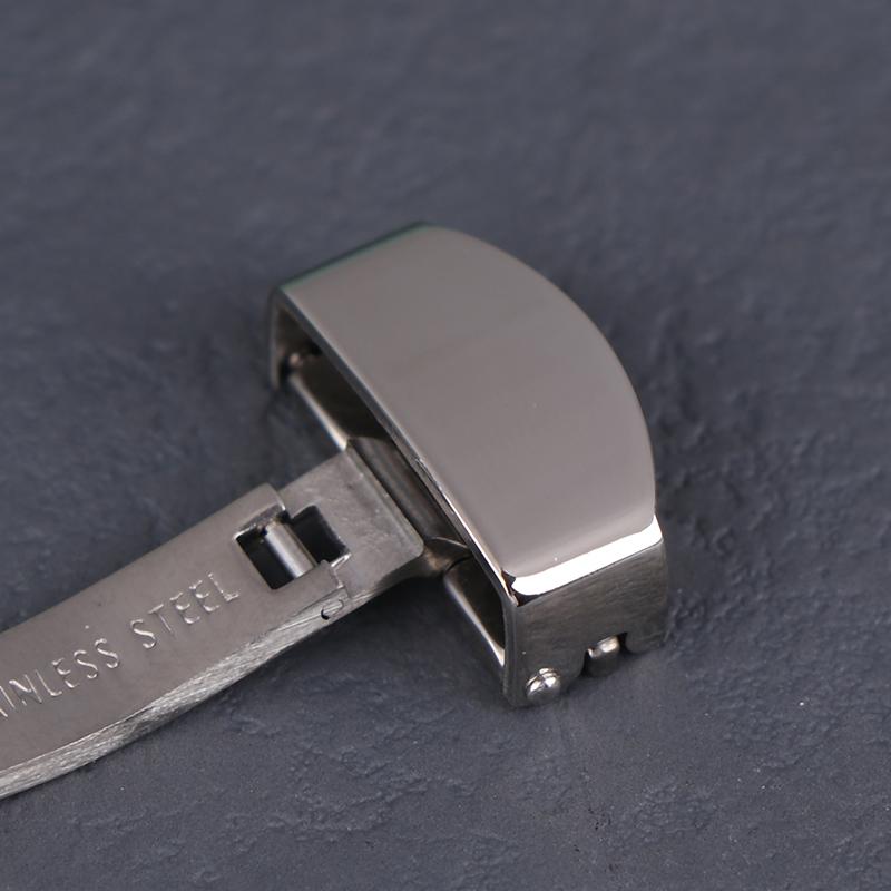 Cataramă de ceas cu fluture din oțel inoxidabil, 14 mm, 16 mm, 18 mm, 20 mm, 22 mm, catarame pliabile cu buton, pentru curea de ceas