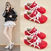 Ins New German Training Shoes Female Spring Student Sports Running Casual Street Shooting Thick Sole Increase