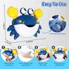 JoiTale Rechargeable Bubble Machine Bath Toys for Toddlers 1-4 Years, Crab Bath Toys with 12 Songs, Bathtub Toys for Boys and Girls