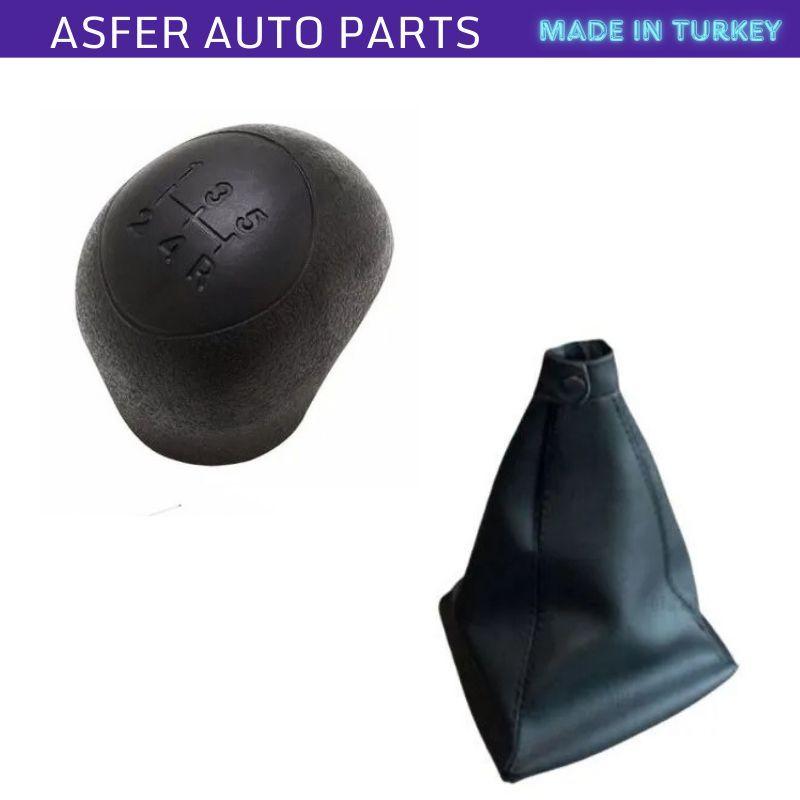 Gear Shift Knob and Boot Set 2pcs For Fiat Albea Palio OEM 735318915 735366066 735296159