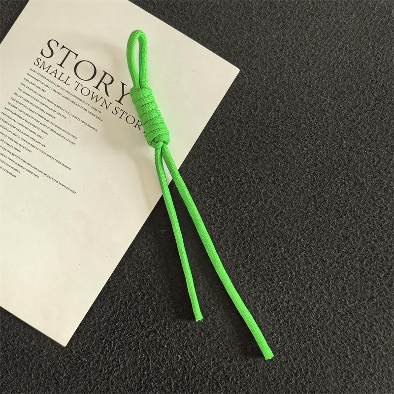 Colorful Trendy Miu Style Polyester/Nylon Braided Rope Pendant with Knotting for Bags