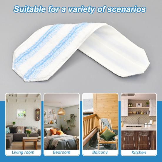 Náhradní hadřík na mop pro O-Cedar H2Pro Mokrá mikrovláknová podložka proti znečištění Vlákna s vysokou hustotou Podložka na drhnutí podlahy