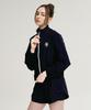 Leijibi [Set] Cool Touch Crop Women'S Zip-Up Rash Guard + 2-In-1 Shorts Set Black