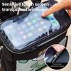 Bike Handlebar Bag Waterproof Large Capacity Cartoon Pattern Zipper Closure Double Layer Bike Front Bag Electric Bicycle Handlebar Frame Bag