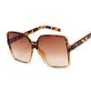 Großer Rahmen Quadratische Übergroße Sonnenbrille Herren Damen Spiegel Unisex Fahrbrille Verlauf Hip Hop nicht polarisierte Brille