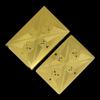Gold Foil Skull Poker Cards Waterproof PVC Plastic Magic Cards For Gambling Board Game Washable Flexible Use Playing Cards