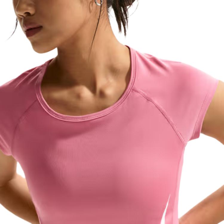 Nike Tempo As W Nk Swoosh Run Round Neck Pullover Comfortable Short Sleeve T-Shirt Women Tops II5520-641