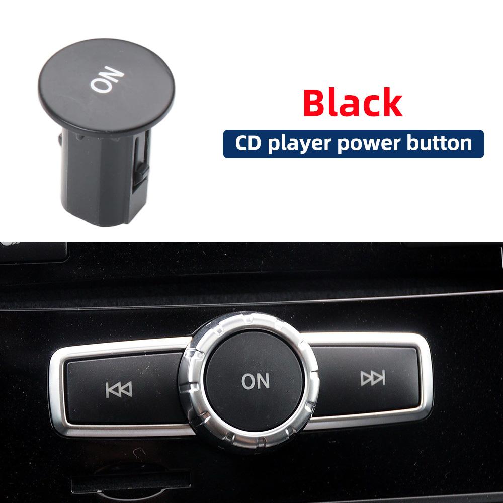 1669007305 ABS Black/Red Round Car Console CD Player Power On/Off Switch For Mercedes-Benz W176 W204 W212 W156 W166 W246 W117