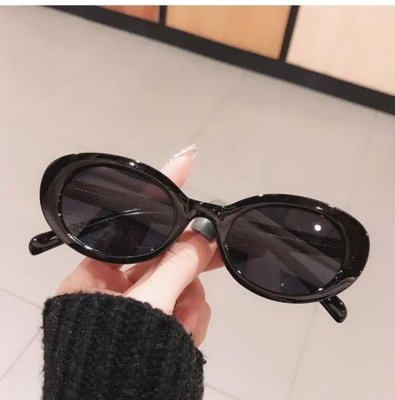 Small Oval Cat Eye Sunglasses for Women Vintage Designer UV400 Trendy Eyewear Female Sun Glasses Gafas De Sol