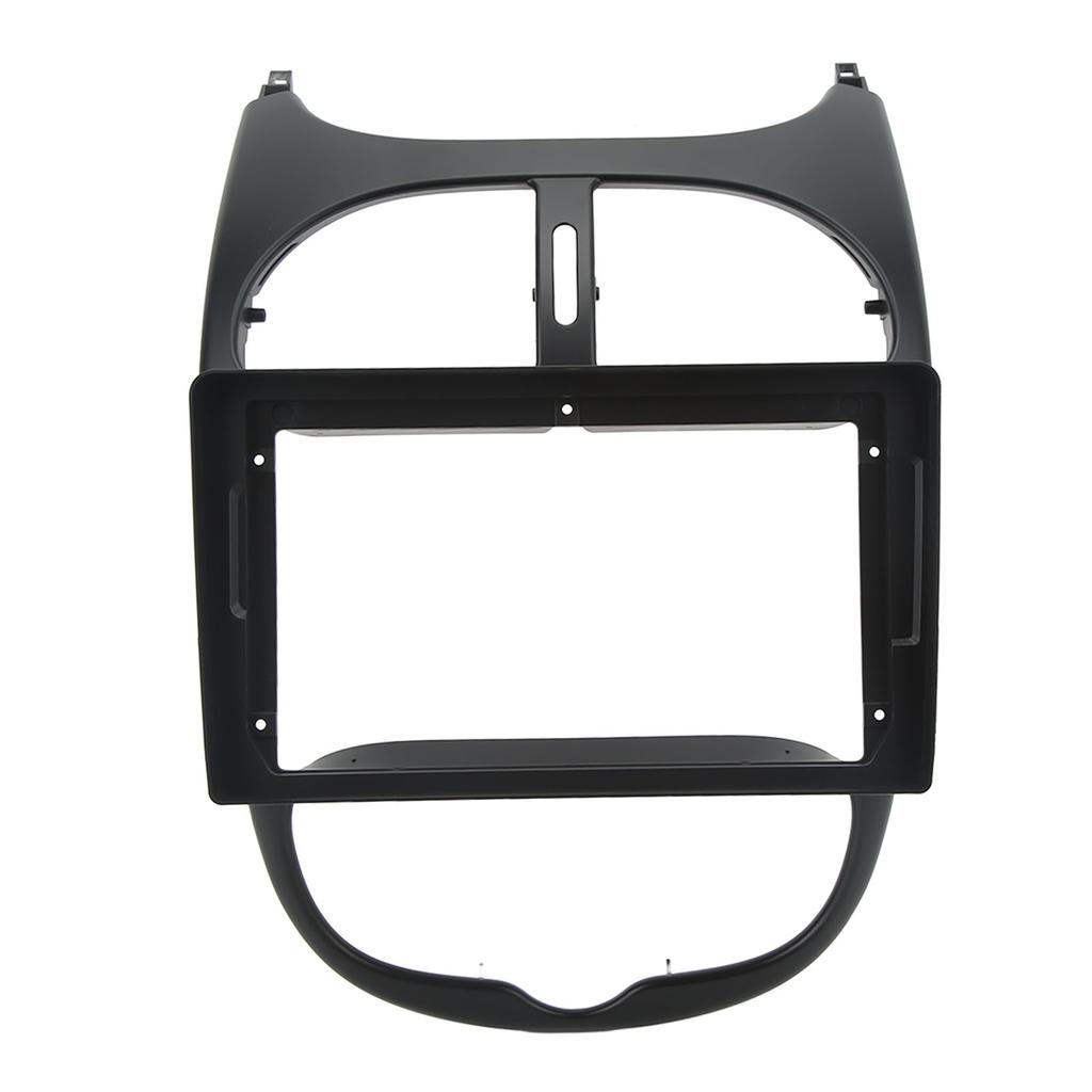 9 Inch Central Control GPS Navigation Panel Trim Dash Board Fascia Bezel Replacement for Peugeot