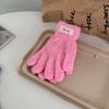 Soft Fleece Knit Winter Gloves Women Touchscreen Compatible Fingerless Warm Outdoor Cycling Student Style
