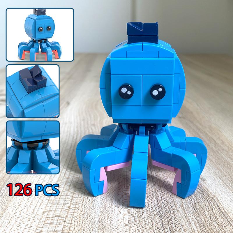 

Tung Tung Sahur Brainrot Animals Building Blocks Tralalelo Tralala Bricks Toy Italian Brainrot Toys for kids Birthday Gift