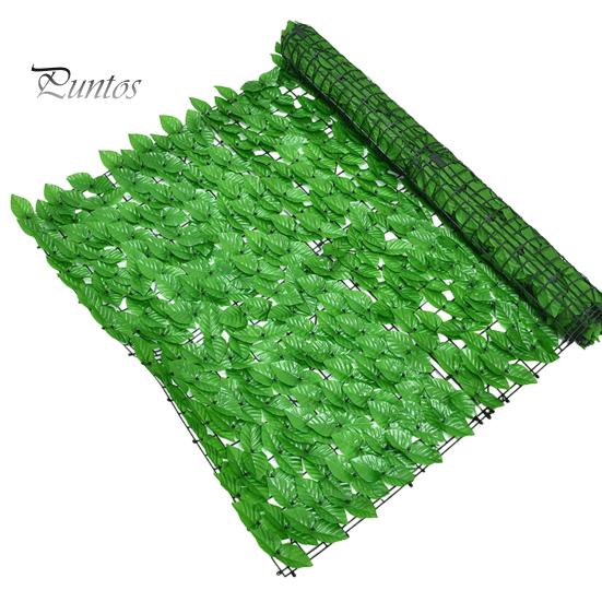 Artificial Hedge Plants Leaves Faux Ivy Grass Wall Backdrop UV-resistant Greenery Decor for Balcony Privacy Garden Patio Backyard Weatherproof