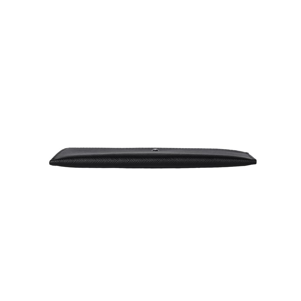 Montblanc Zipper Closure Leather Mini Clutch Men clutch Black 128574