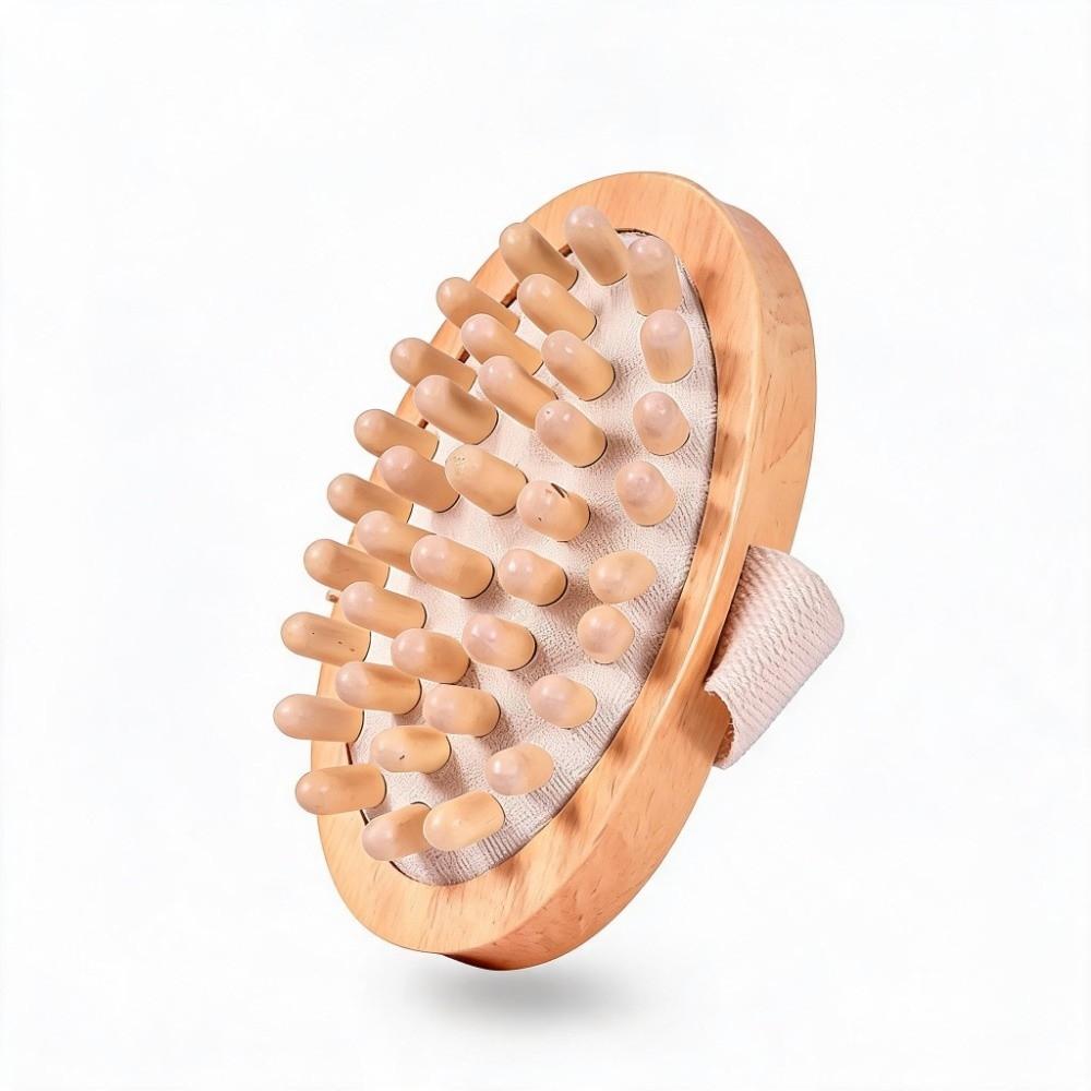 Air Cushion Design Wooden Massager Manual Massage Brush Scalp Massage Brush Muscle Relaxation