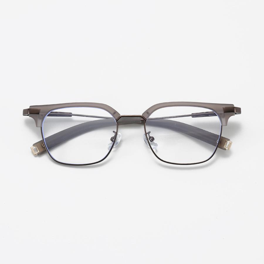 00179 Retro Day Eyebrow Frame Men'S And Women'S Myopia Glasses Frame Trendy Literary Flat Mirror Frame Can Be Matched With Degrees