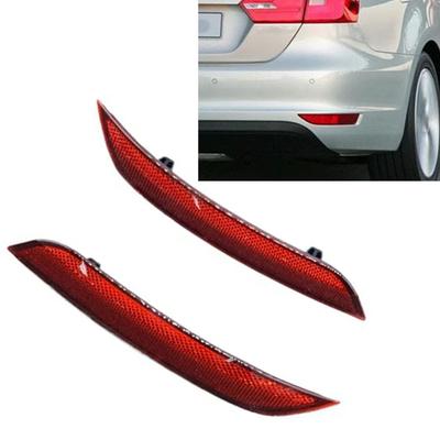Für POLO 2014 2019 Stoßfänger hinten Reflektor Rot ABS mit OEM 6RD945106 6RD945105