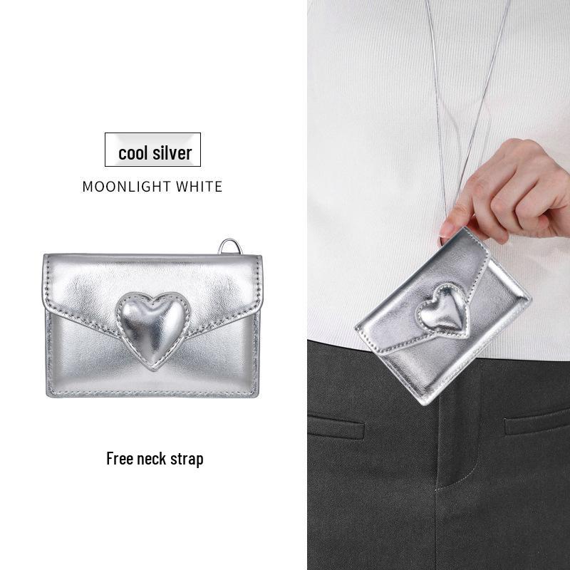Heart-Shaped Car Key Card Holder for Xiaomi, Tesla, BMW, Xiaopeng, and Zeekr